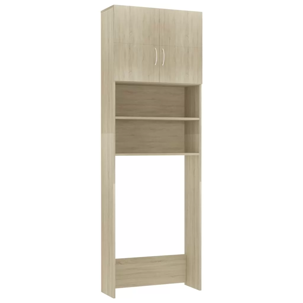 DULAP MASINA DE SPALAT, STEJAR SONOMA, 64 X 25.5 X 190 CM [2]