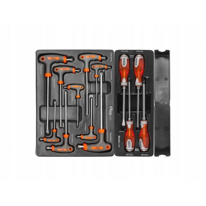 DULAP MOBIL PENTRU UNELTE, 10 SERTARE + SPATIU LATERAL CU USA, 970X927X465 MM, CONTINE 25 SETURI DE UNELTE, 386 ELEMENTE, RICHMANN EXCLUSIVE [9]