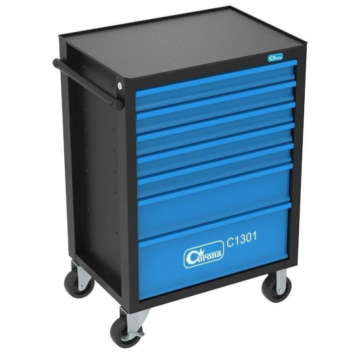 DULAP MOBIL PENTRU UNELTE, 7 SERTARE, 630X903X447 MM, CONTINE 12 SETURI DE UNELTE, 135 ELEMENTE, RICHMANN [2]