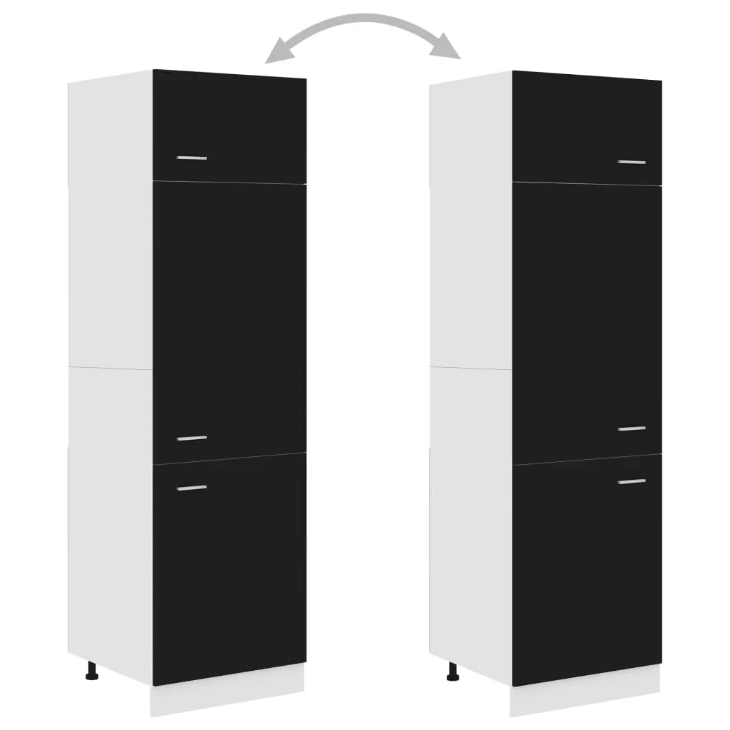 DULAP PENTRU FRIGIDER, NEGRU [4]
