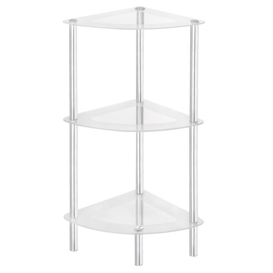 ETAJERA, RAFT, DE COLT, METAL SI STICLA, 3 POLITE, 38.5X27.5X72.5 CM, SPRINGOS [1]