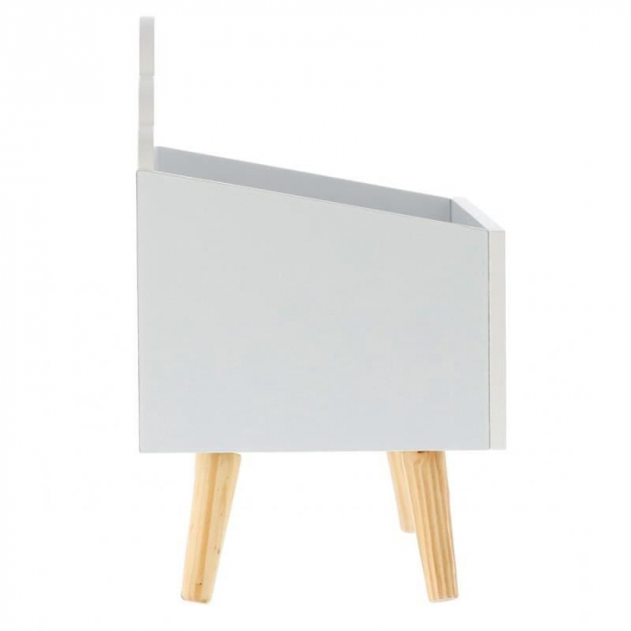 LADA DEPOZITARE JUCARII, LEMN, MODEL NOR, ALB, 58X28X45 CM, CHOMIK [3]