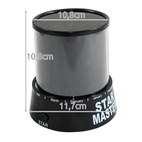LAMPA DE NOPTIERA CU PROIECTOR, MODEL CER INSTELAT, 3XAA, 11.7X10.8 CM, ISOTRADE [2]