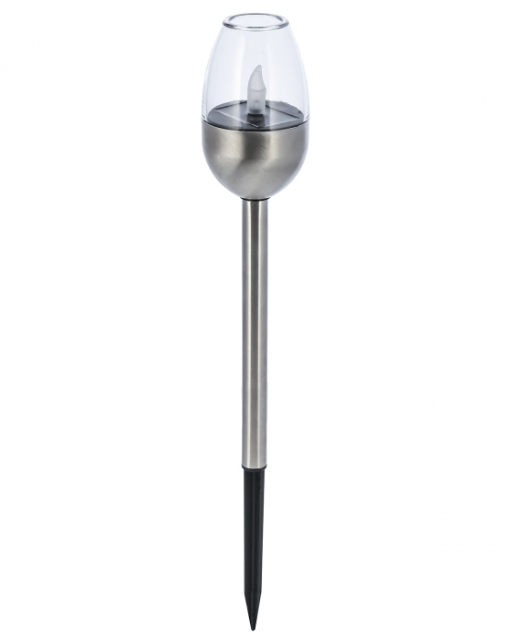 Lampa solara din otel inoxidabil, 1LED alb, 39x6,2x6,2cm [2]