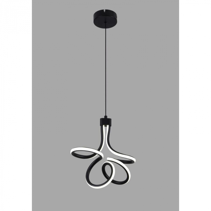 Lustra LED 30W Negru Cu 3 Functii Lumina Rece/Calda/Neutra [2]