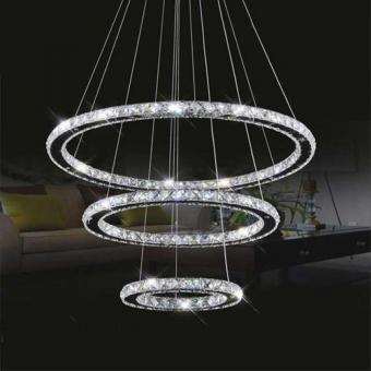 LUSTRA LED CRISTAL 3 CORPURI 48W [3]