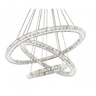 LUSTRA LED CRISTAL 3 CORPURI 48W [2]