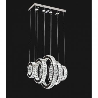 LUSTRA LED CRISTAL 5 CERCURI 87W [2]