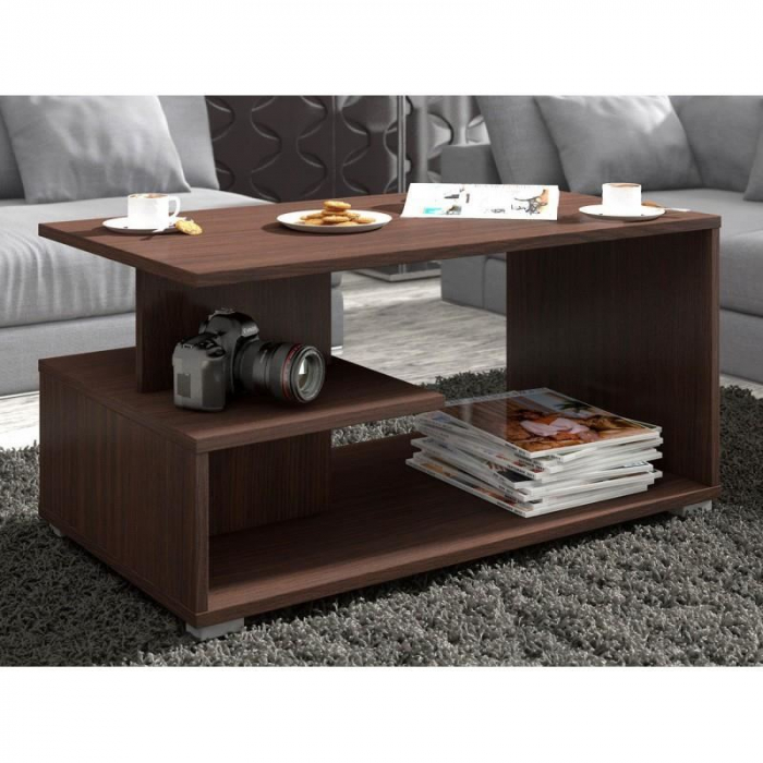 MASA DE CAFEA, PLACA LAMINATA, WENGE, 90X51X45 CM [2]