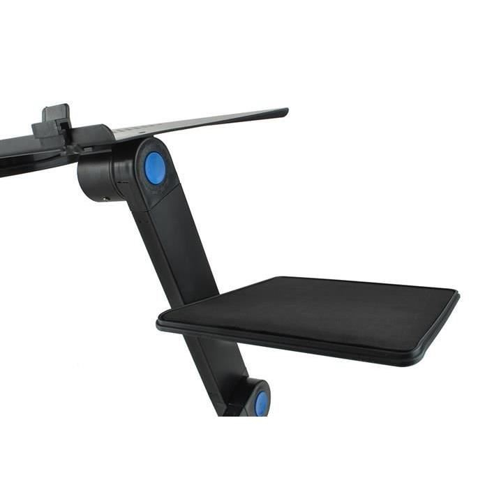 MASA PENTRU LAPTOP, PLIABILA, AJUSTABILA, VENTILATOR CU USB, MOUSE PAD DETASABIL, 48X27X48 CM, ISOTRADE [16]
