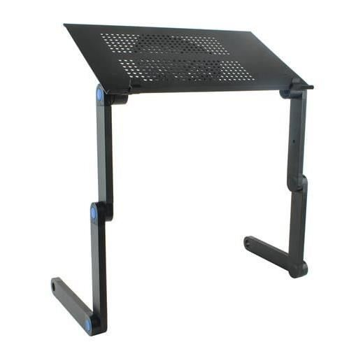 MASA PENTRU LAPTOP, PLIABILA, AJUSTABILA, VENTILATOR CU USB, MOUSE PAD DETASABIL, 48X27X48 CM, ISOTRADE [10]