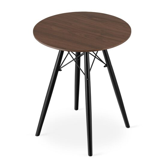 MASA STIL SCANDINAV, ARTOOL, ROTUND, MDF SI LEMN, MARO RUSTIC, 60X73 CM [1]