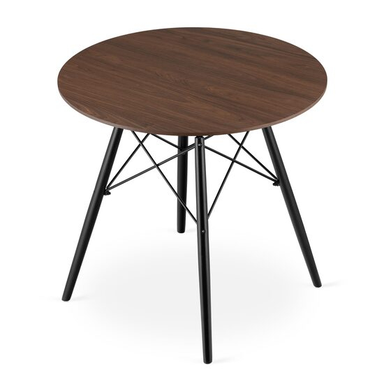 MASA STIL SCANDINAV, ARTOOL, ROTUND, MDF SI LEMN, MARO RUSTIC, 80X75 CM [1]