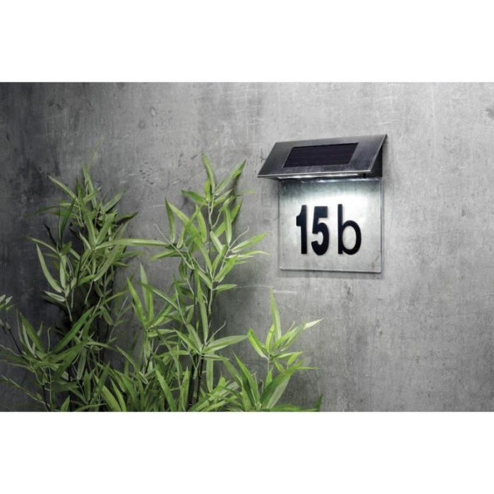 NUMAR DE CASA, LAMPA SOLARA, LED, 18.5X5X19 CM [2]