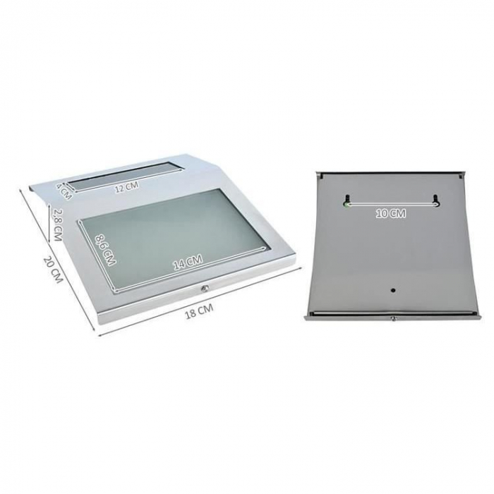 NUMAR DE CASA, LAMPA SOLARA, LED, 300 MAH, 18X20 CM [10]