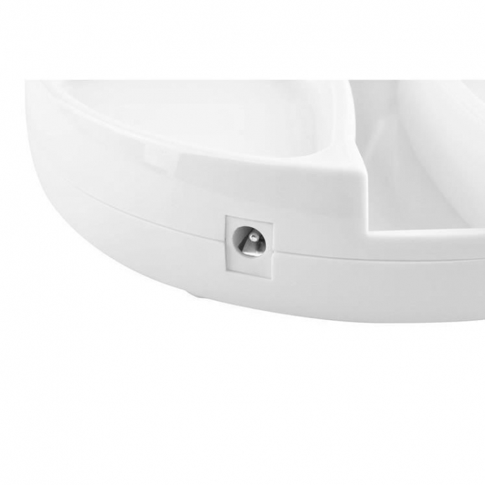 OGLINDA COSMETICA, CU LED, DUBLA, MARIRE 1X/10X, ALB, 4XAA, 16X29 CM, ISOTRADE [2]