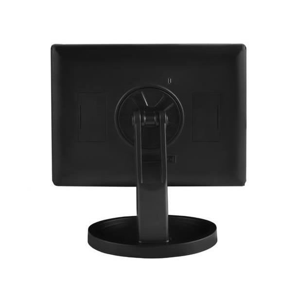 OGLINDA COSMETICA, CU LED, ROTATIVA, CU MARIRE IMAGINE 1X/2X/3X, NEGRU, 4XAA, USB, 34.5X9X28 CM, ISOTRADE [13]