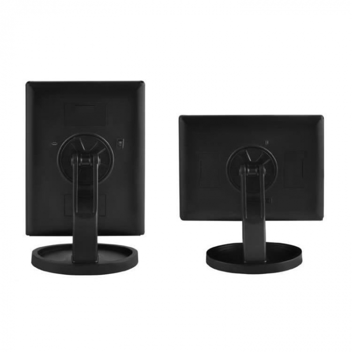 OGLINDA COSMETICA, CU LED, ROTATIVA, CU MARIRE IMAGINE 1X/2X/3X, NEGRU, 4XAA, USB, 34.5X9X28 CM, ISOTRADE [14]