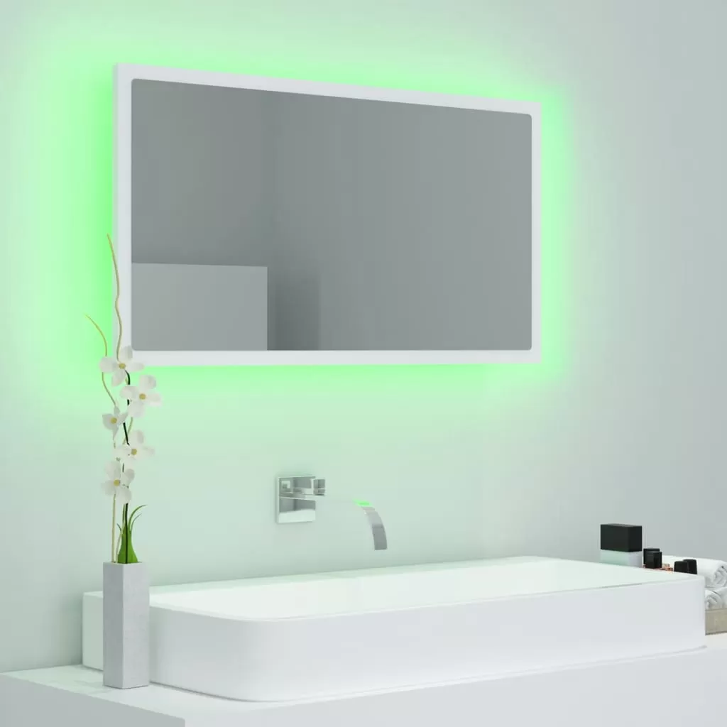 OGLINDA DE BAIE CU LED, ALB [5]