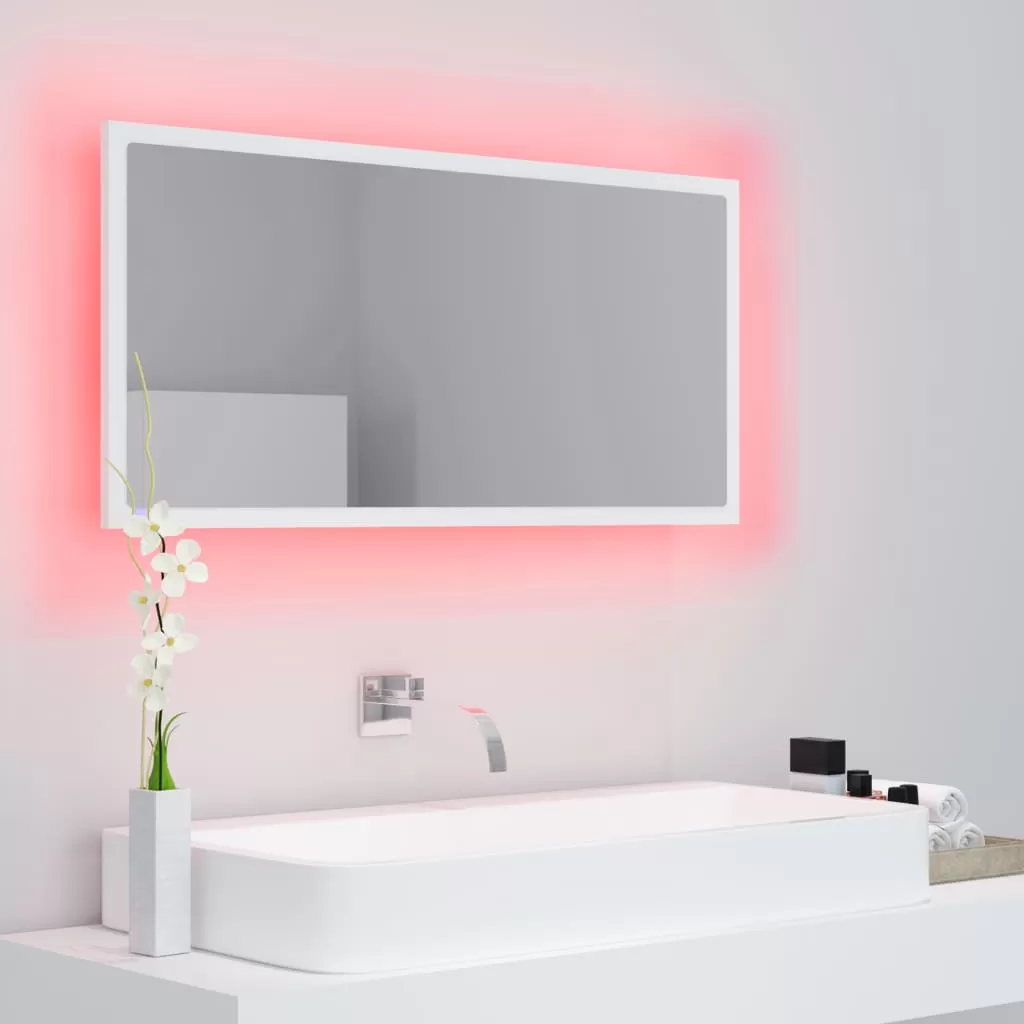 OGLINDA DE BAIE CU LED, ALB [3]