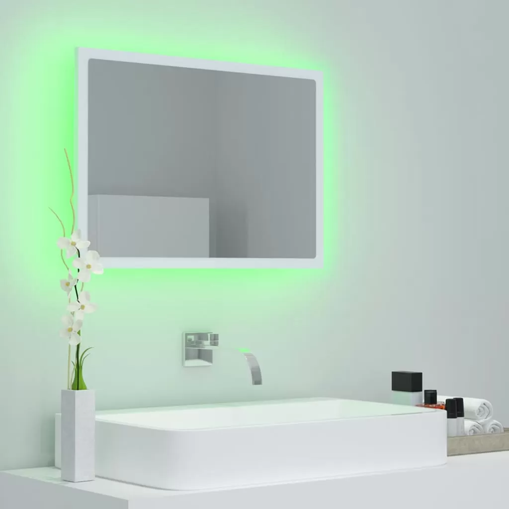 OGLINDA DE BAIE CU LED, ALB [4]
