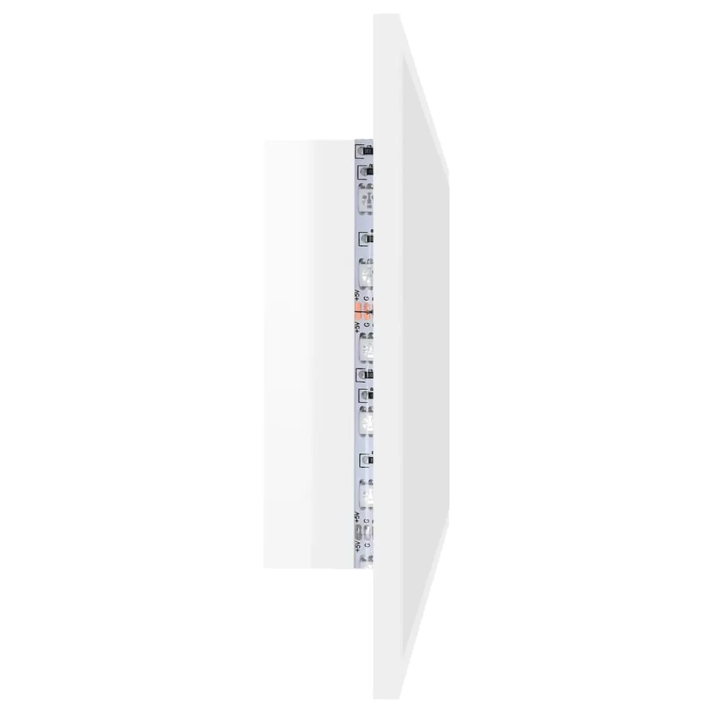 OGLINDA DE BAIE CU LED, ALB LUCIOS [8]