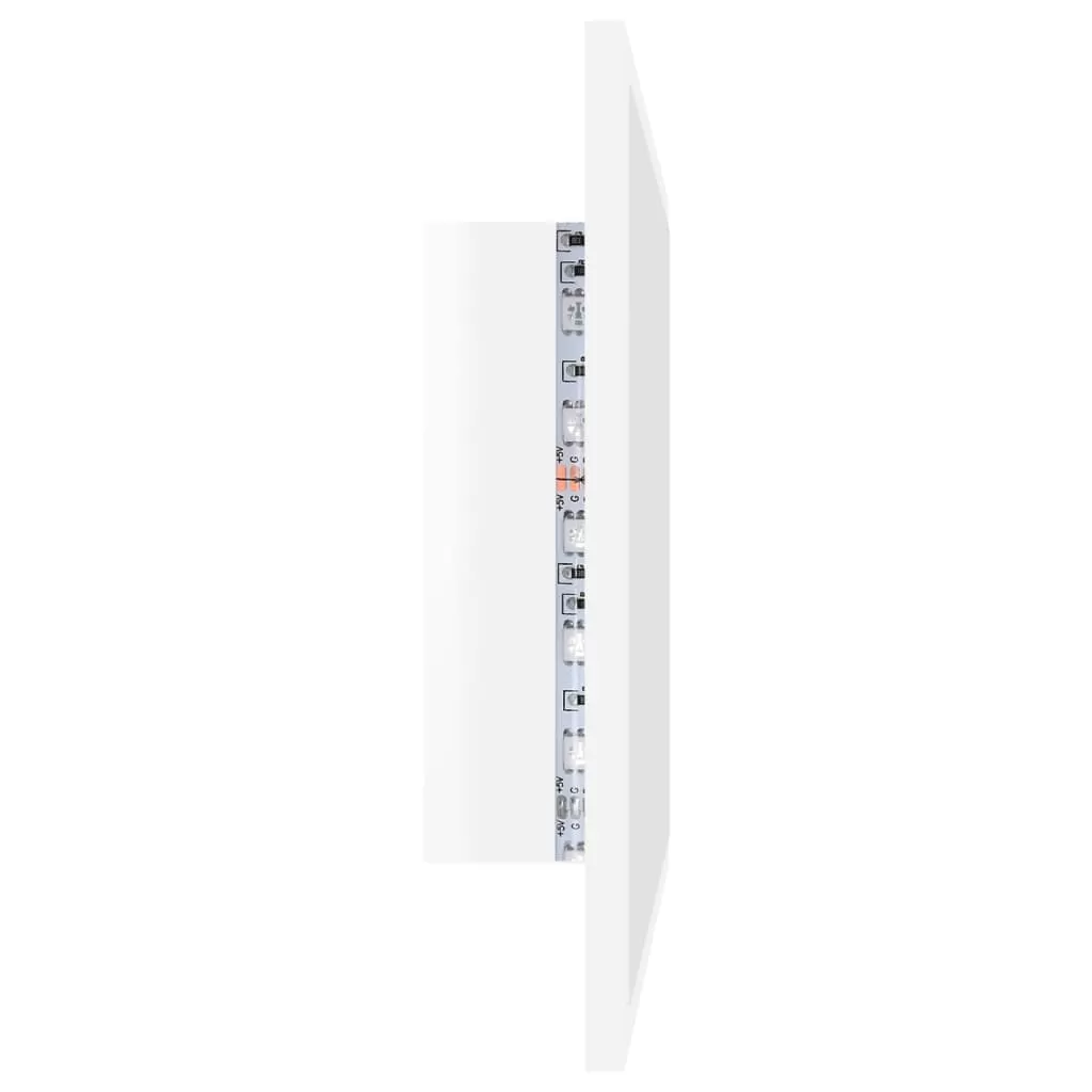 OGLINDA DE BAIE CU LED, ALB LUCIOS [8]