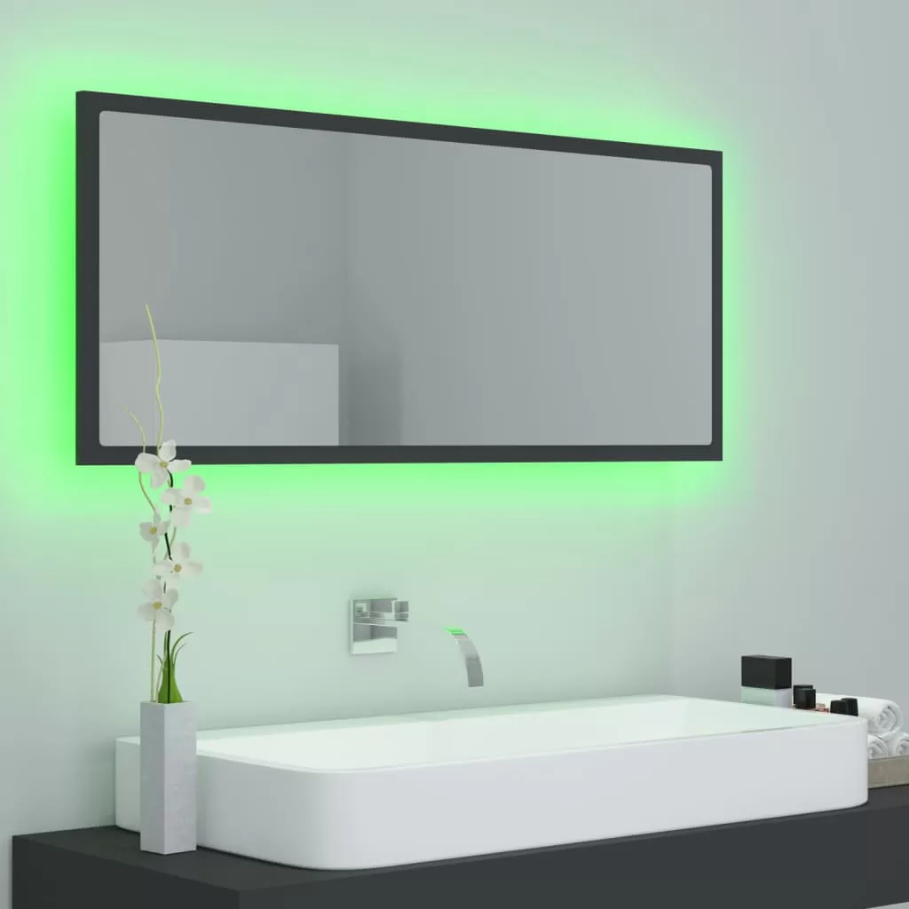 OGLINDA DE BAIE CU LED, GRI [4]