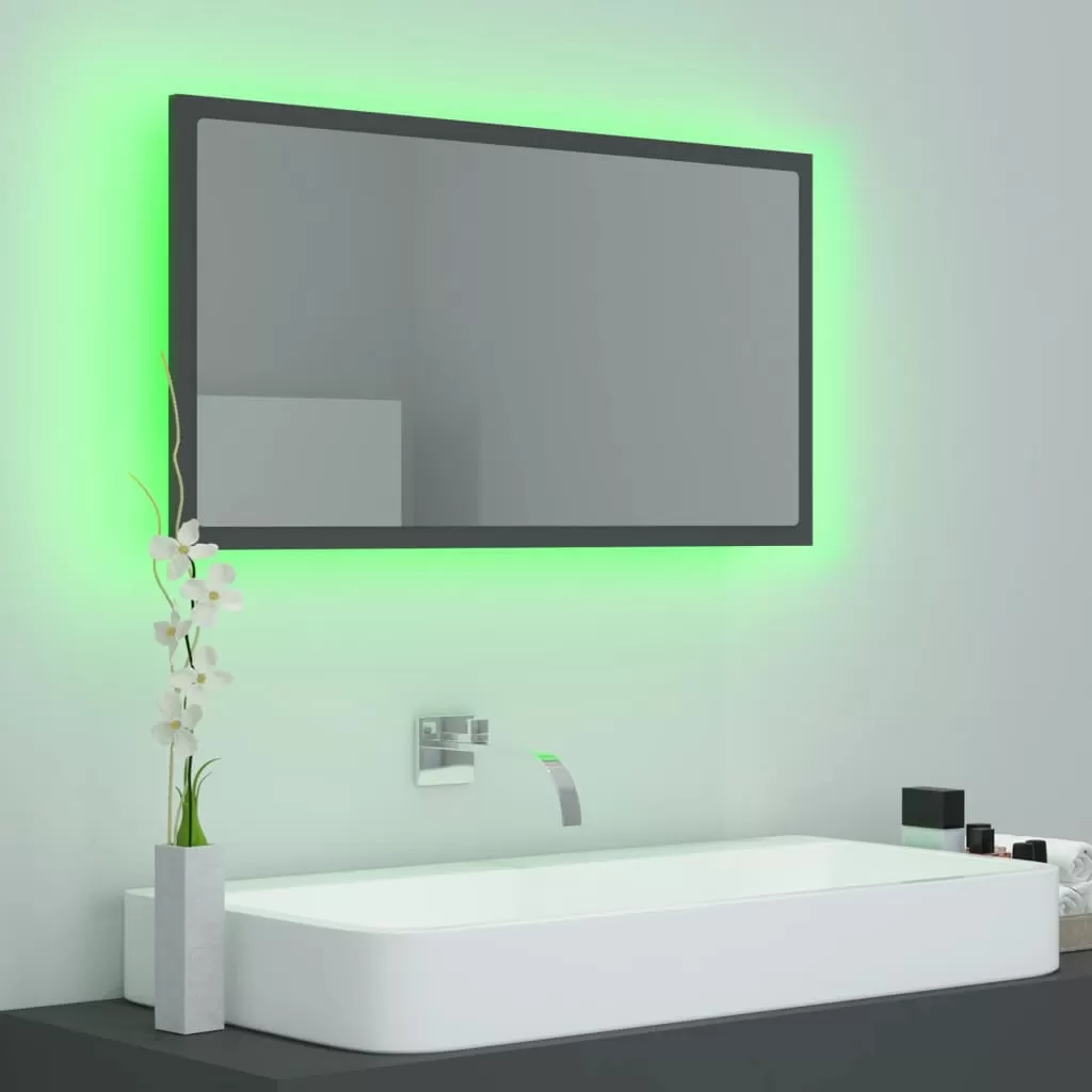 OGLINDA DE BAIE CU LED, GRI [4]
