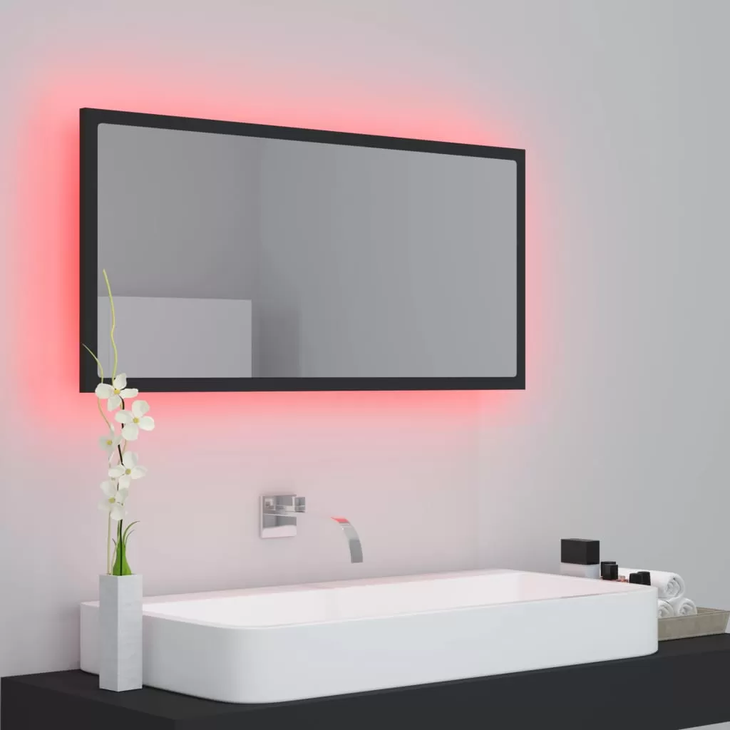 OGLINDA DE BAIE CU LED, GRI [3]