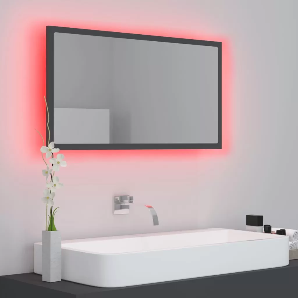 OGLINDA DE BAIE CU LED, GRI [5]