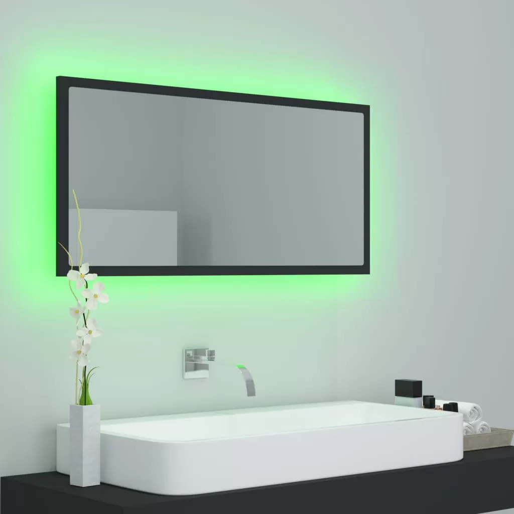 OGLINDA DE BAIE CU LED, GRI [4]