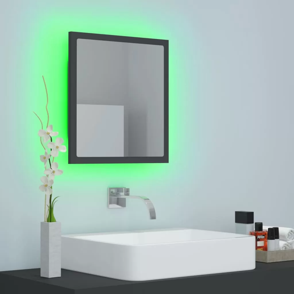 OGLINDA DE BAIE CU LED, GRI [3]