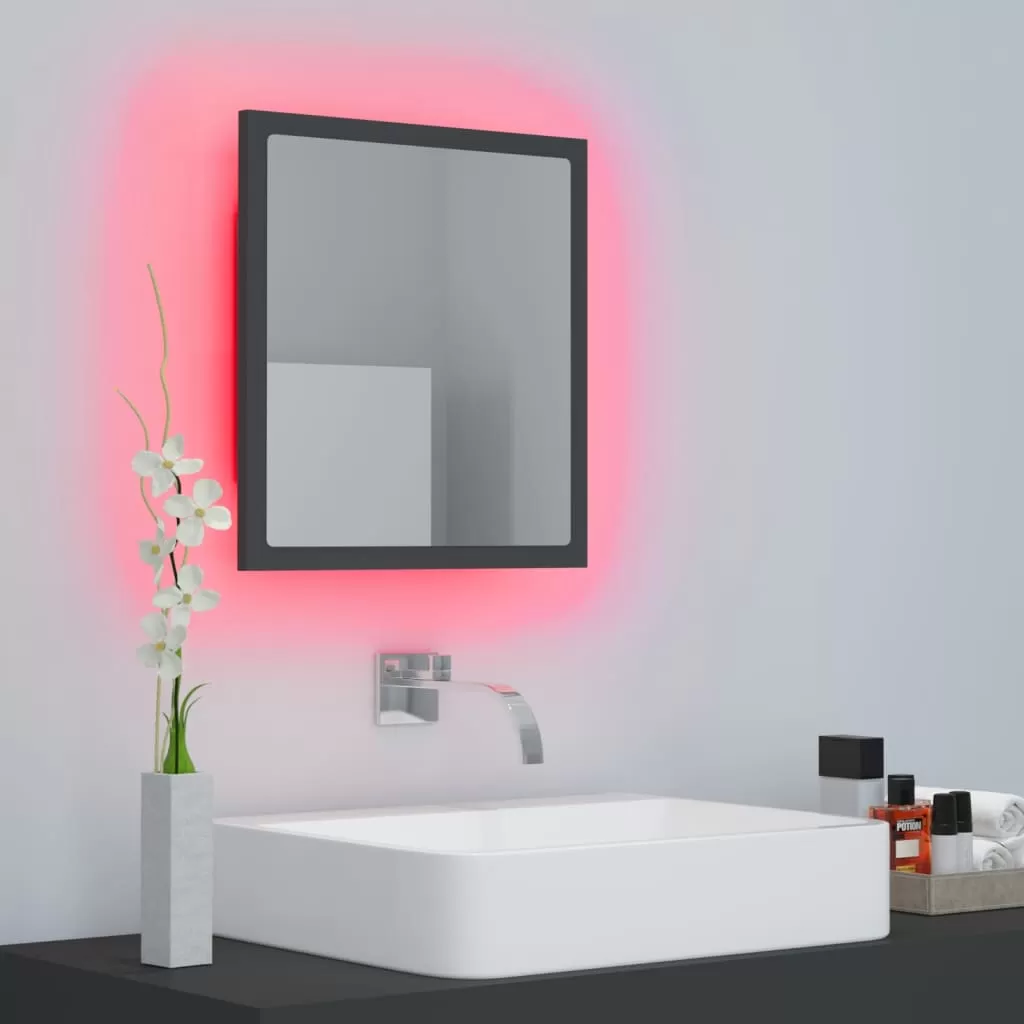 OGLINDA DE BAIE CU LED, GRI [5]