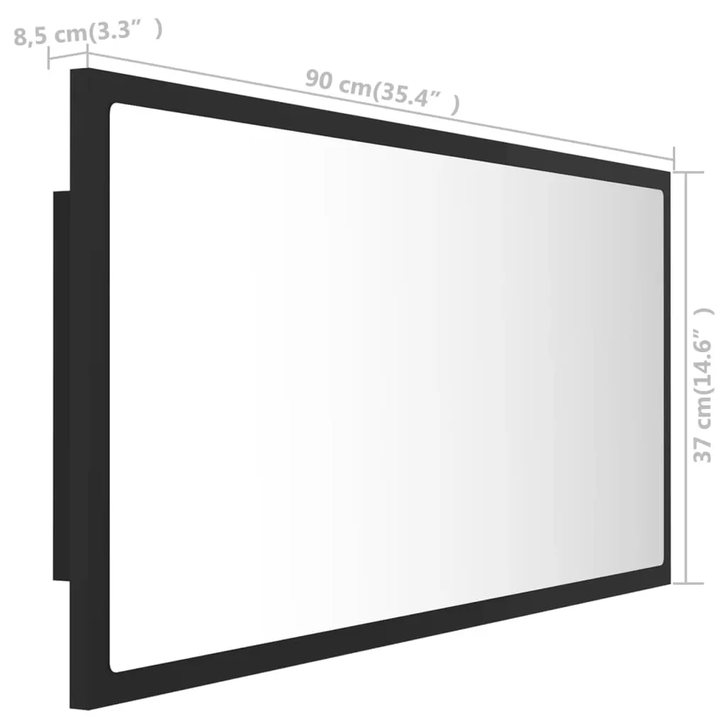 OGLINDA DE BAIE CU LED, GRI [12]