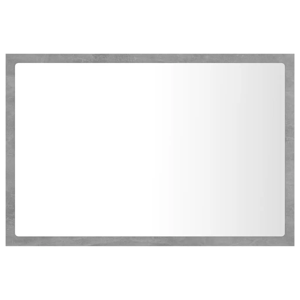 OGLINDA DE BAIE CU LED, GRI BETON [6]