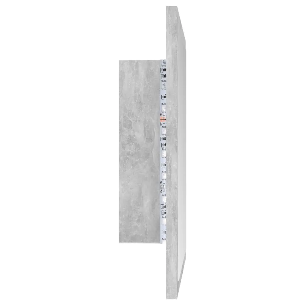 OGLINDA DE BAIE CU LED, GRI BETON [9]