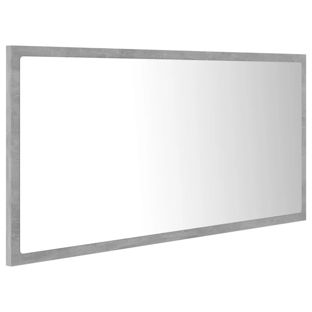 OGLINDA DE BAIE CU LED, GRI BETON [7]