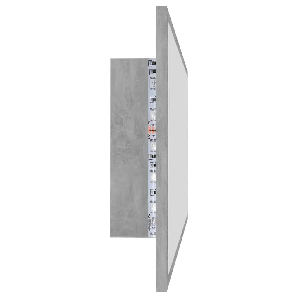 OGLINDA DE BAIE CU LED, GRI BETON [8]