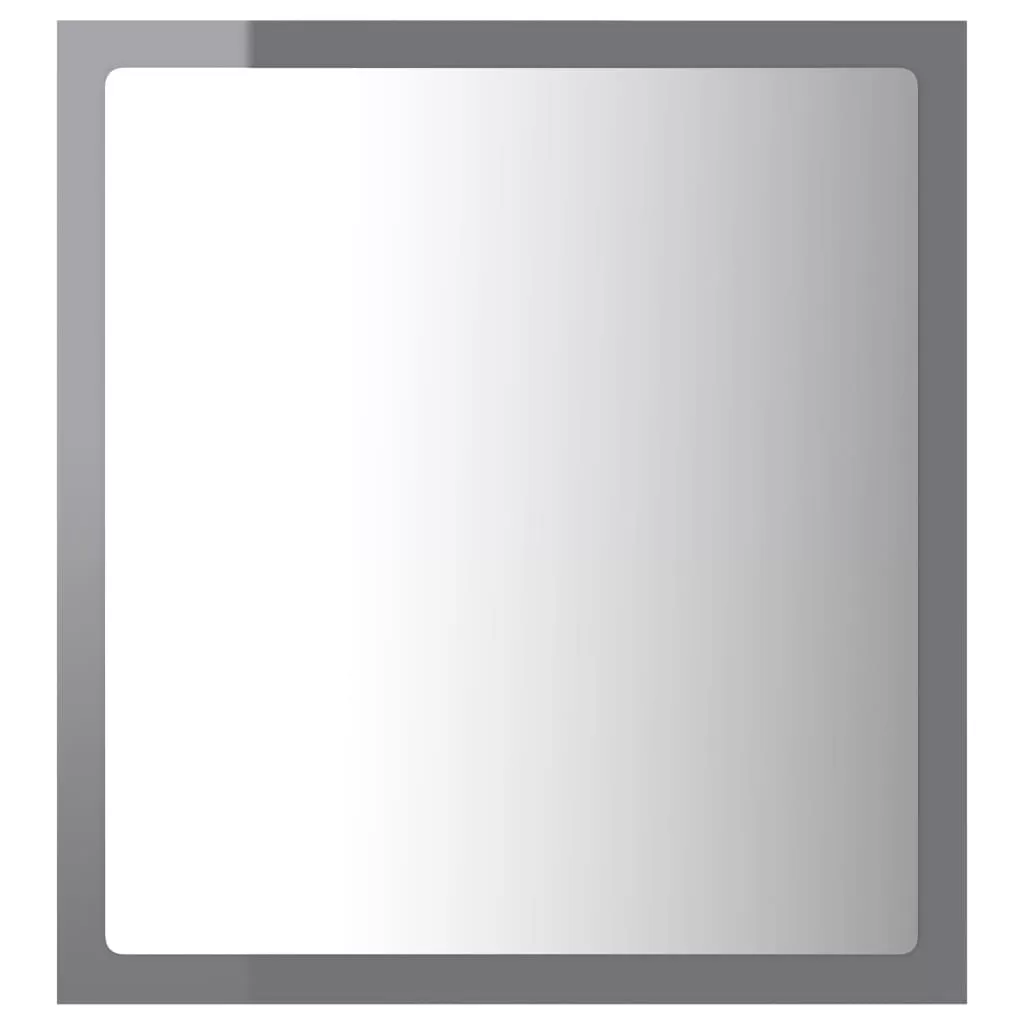 OGLINDA DE BAIE CU LED, GRI LUCIOS [6]