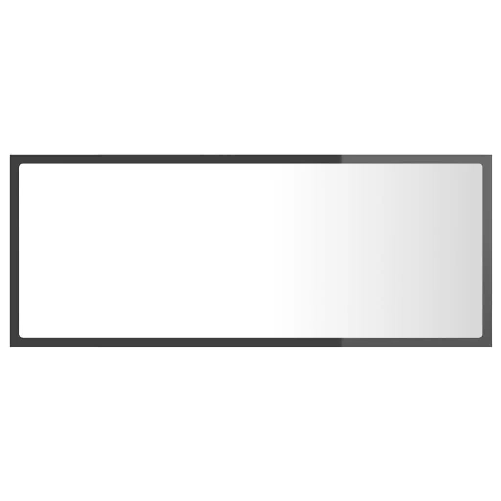 OGLINDA DE BAIE CU LED, GRI LUCIOS [7]