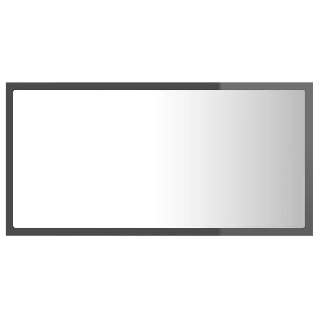OGLINDA DE BAIE CU LED, GRI LUCIOS [7]
