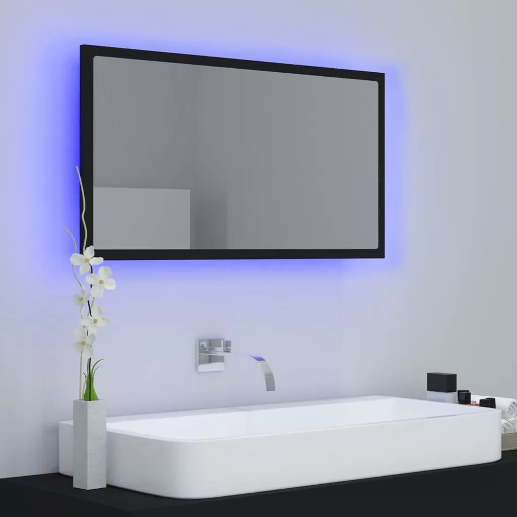 OGLINDA DE BAIE CU LED, NEGRU [3]