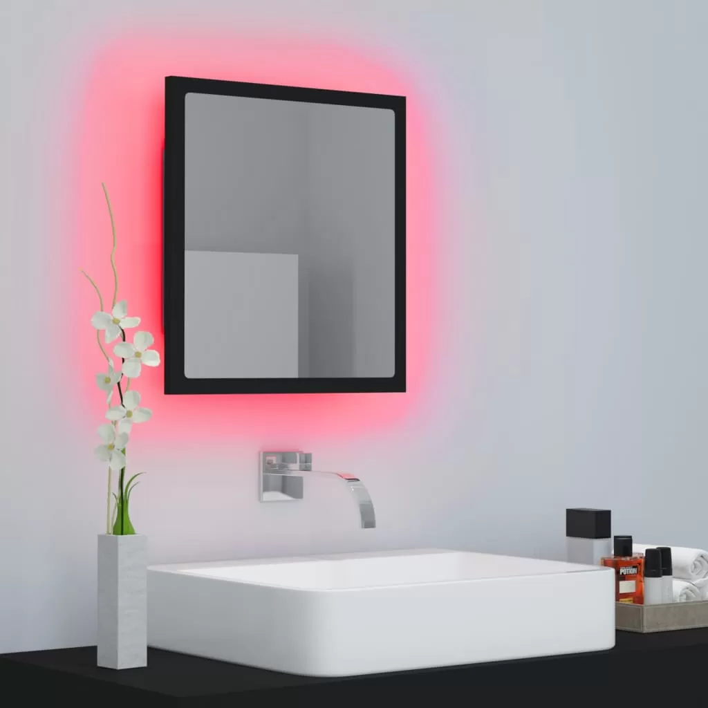 OGLINDA DE BAIE CU LED, NEGRU [4]