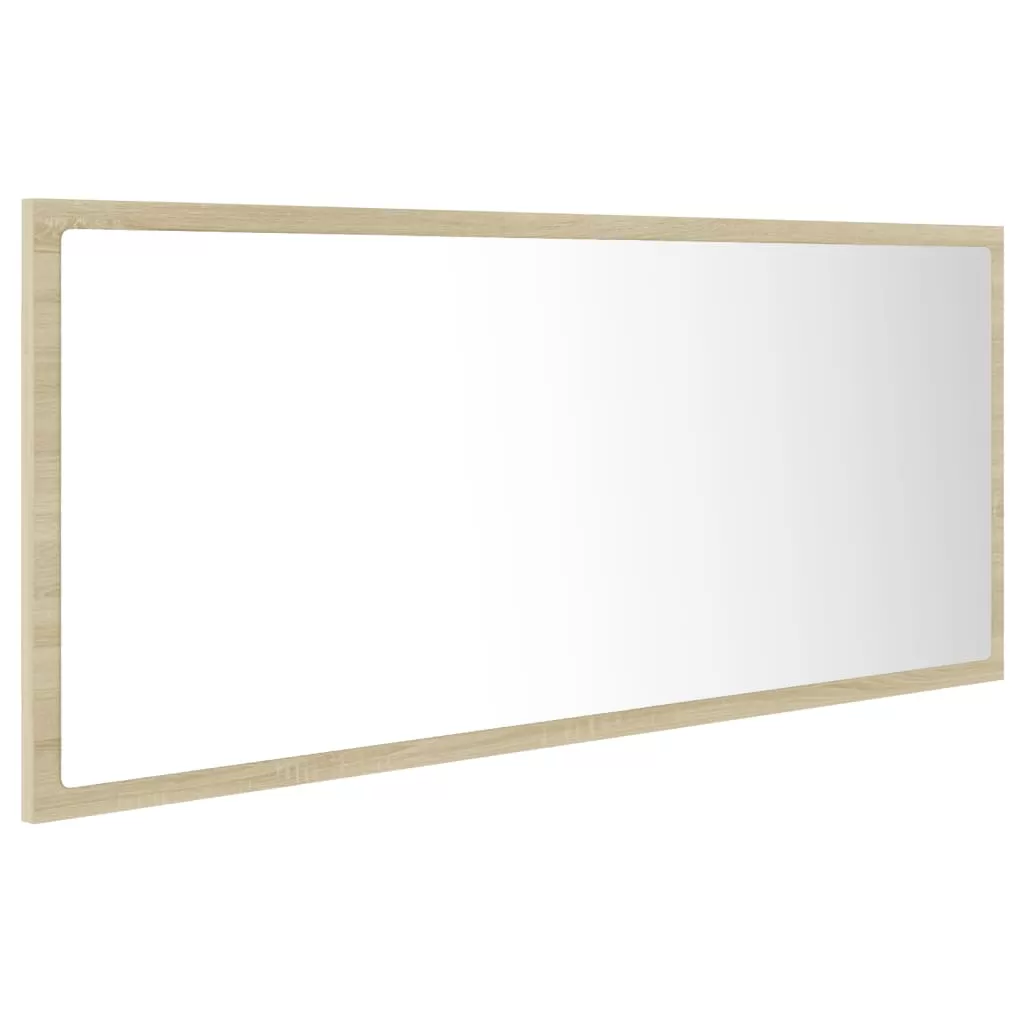 OGLINDA DE BAIE CU LED, STEJAR SONOMA [6]