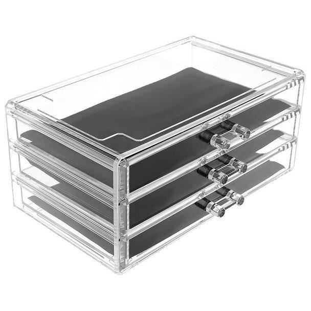 ORGANIZATOR COSMETICE, ACRIL, TRANSPARENT, MARIME XL, 24X14X39.5 CM, ISOTRADE [9]