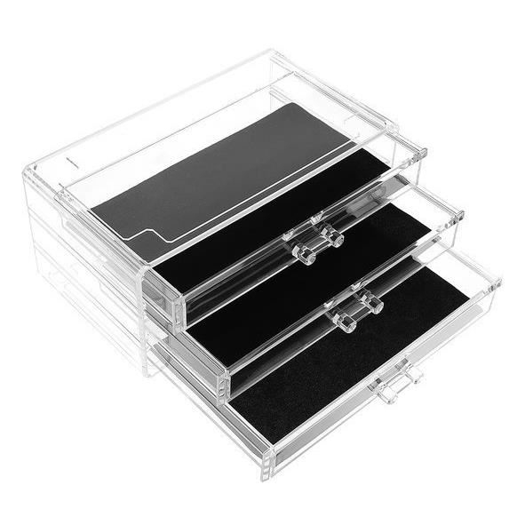 ORGANIZATOR COSMETICE, ACRIL, TRANSPARENT, MARIME XL, 24X14X39.5 CM, ISOTRADE [7]