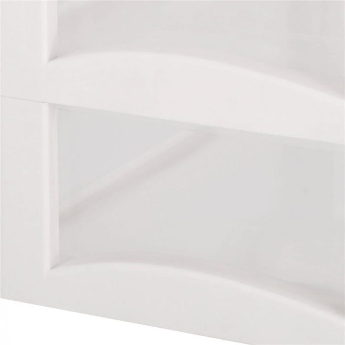 ORGANIZATOR COSMETICE, PLASTIC, 3 NIVELURI, 2 SERTARE, ALB, 20X16.5X23 CM, SPRINGOS [9]