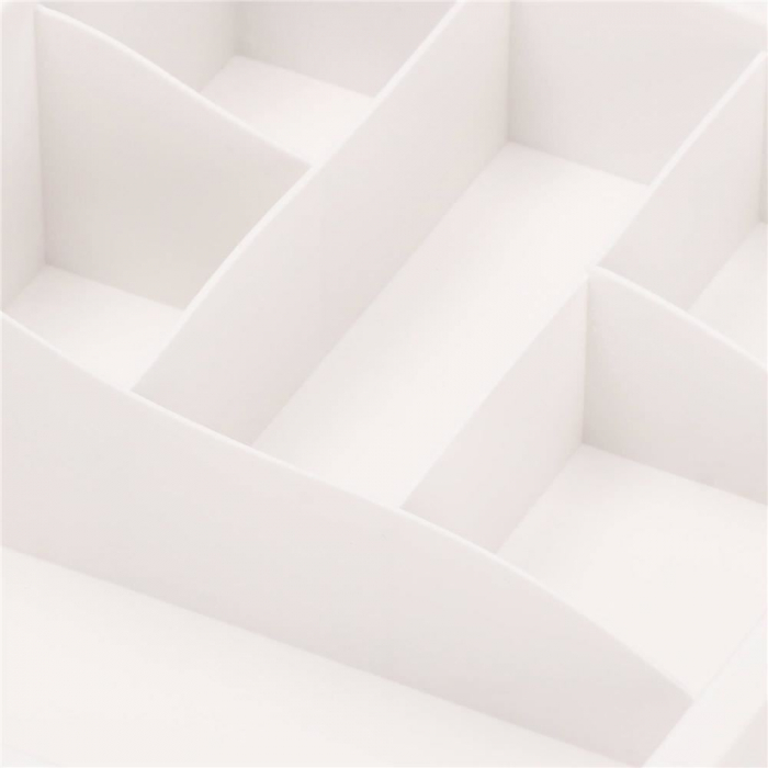 ORGANIZATOR COSMETICE, PLASTIC, 3 NIVELURI, 2 SERTARE, ALB, 30X25X34 CM, SPRINGOS [8]