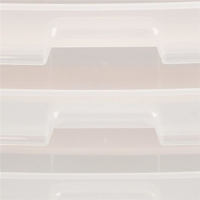 ORGANIZATOR COSMETICE, PLASTIC, 4 NIVELURI, 3 SERTARE, ALB, 34X25X40 CM, SPRINGOS [4]